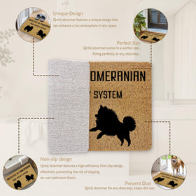 Qnhij mat sized 17 by 43 inches fits most doorways.