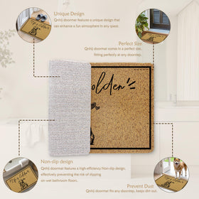 Qnhij easy-clean doormat simple shake or vacuum for quick upkeep.