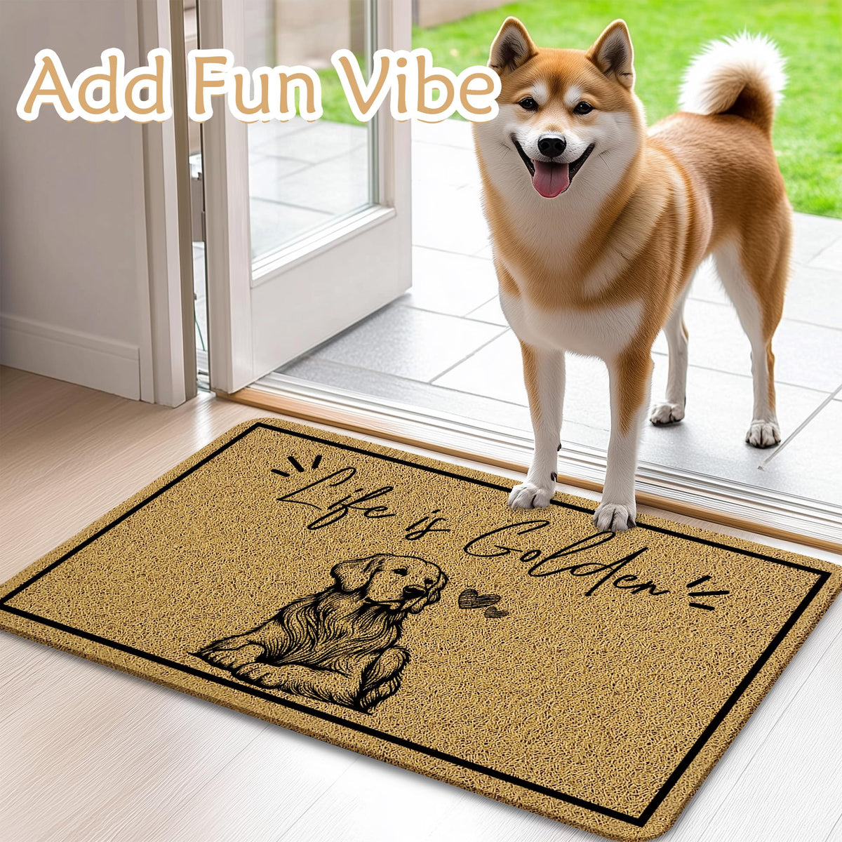 Qnhij entryway doormat with dirt trapping for busy homes.