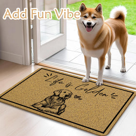 Qnhij entryway doormat with dirt trapping for busy homes.