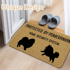 Qnhij funny dog doormat featuring Pom design brings playful personality to the entrance.