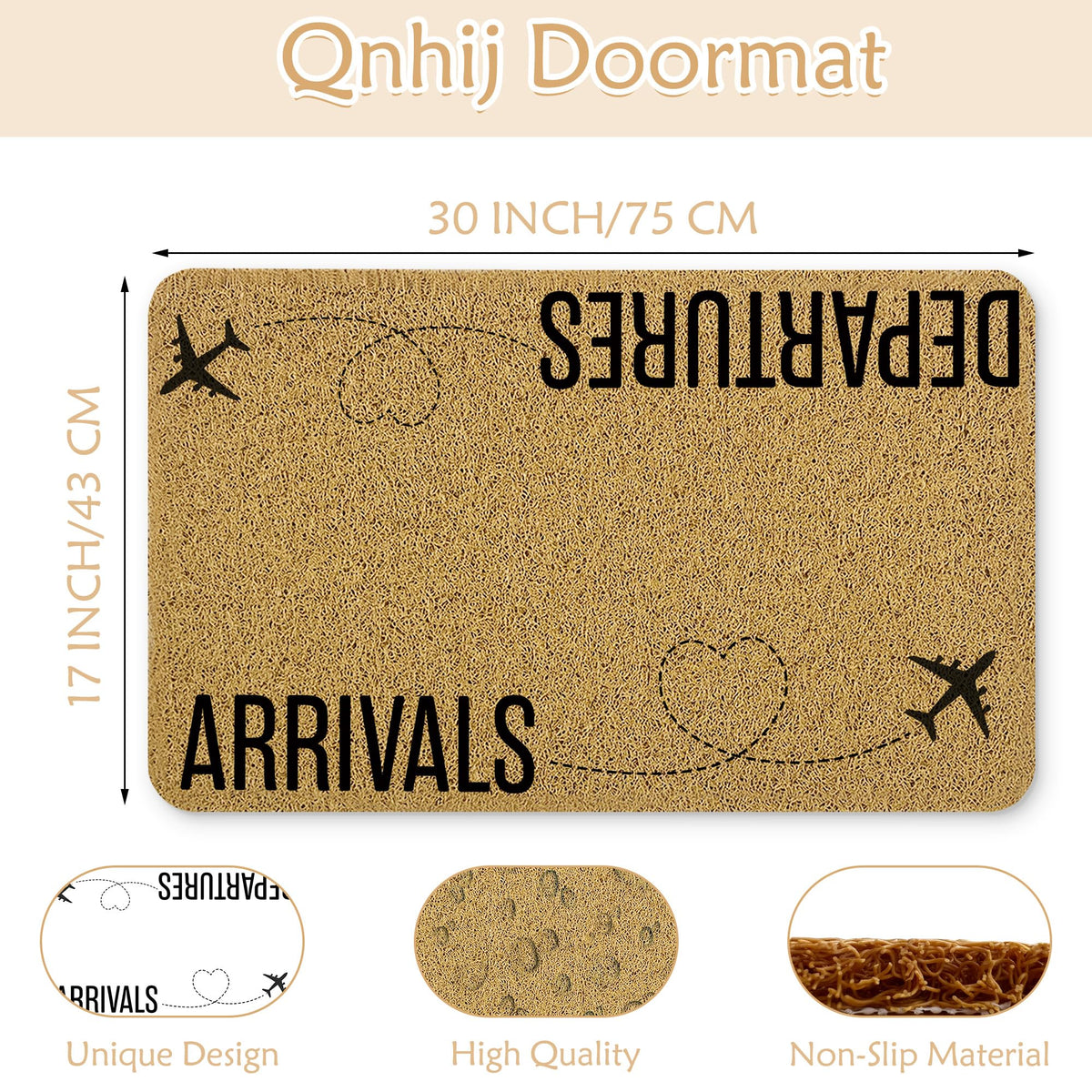 Qnhij Funny Welcome Mat makes a thoughtful, stylish gift idea for new homeowners.