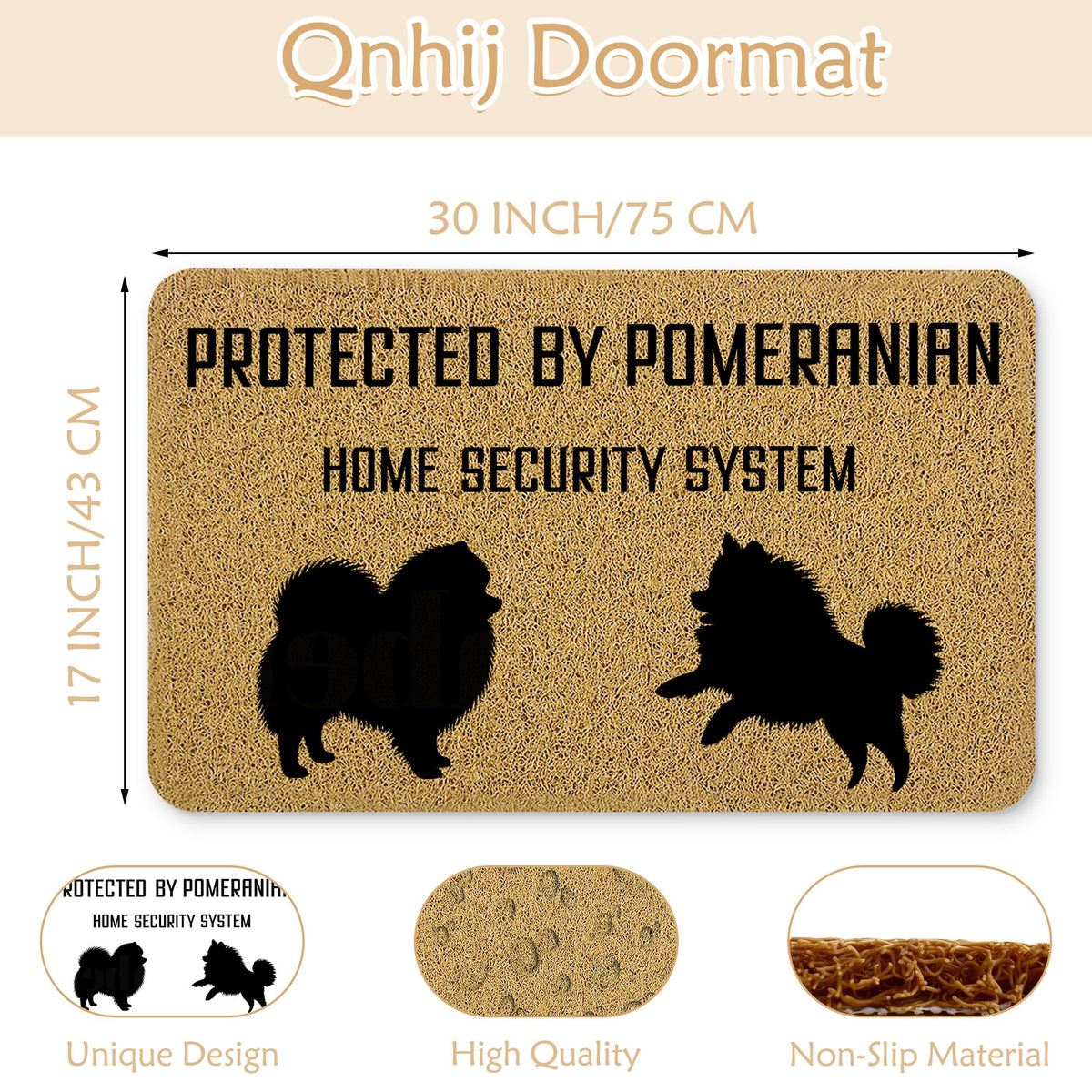 Qnhij housewarming gift doormat blends practicality with warm, personal style.