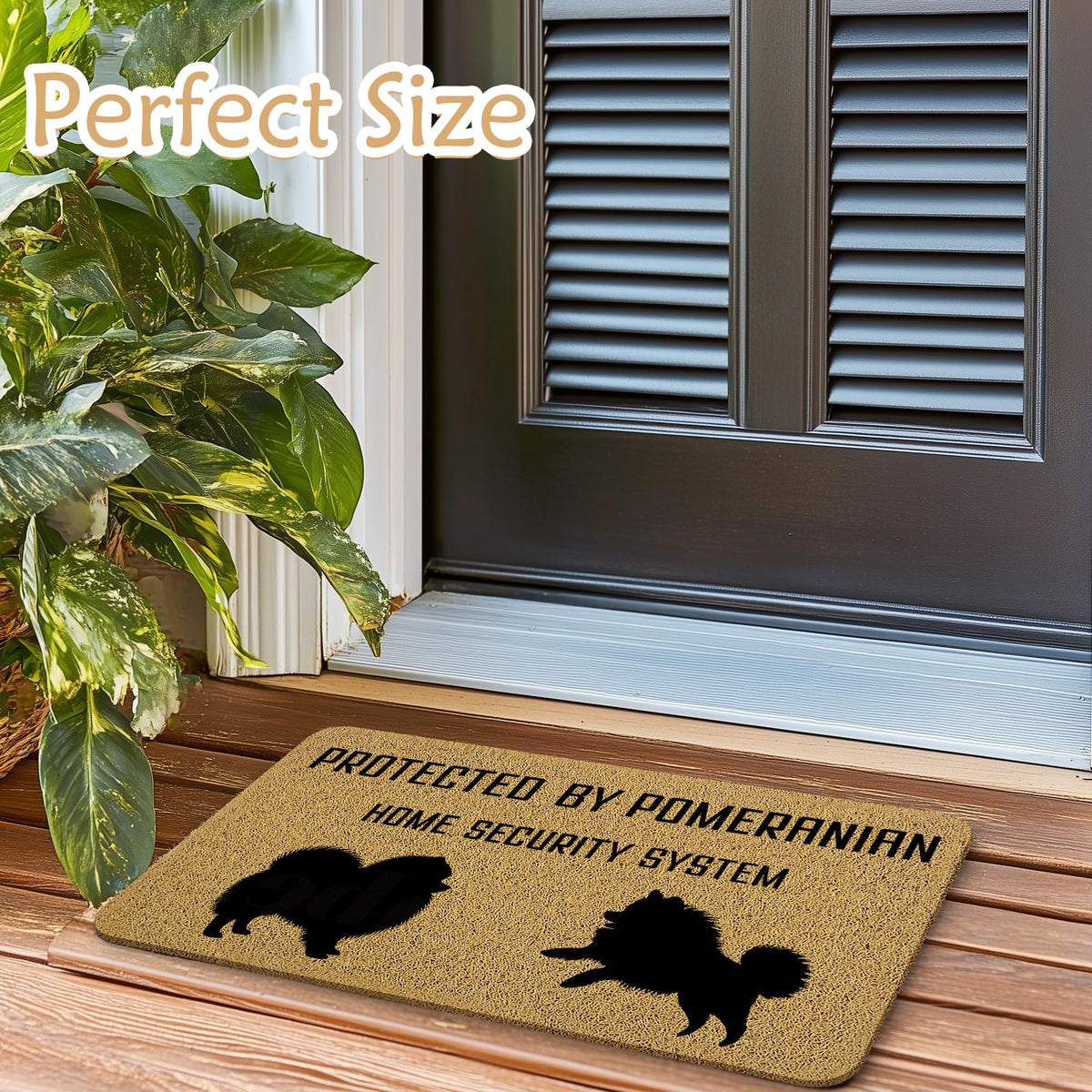 Qnhij mat with non-slip backing stays securely in place on busy surfaces.