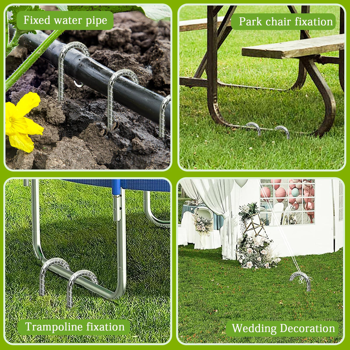 QNLONG chicken coop stakes support outdoor enclosures with reliable hold.