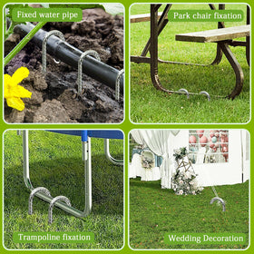 QNLONG chicken coop stakes support outdoor enclosures with reliable hold.