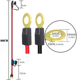 QOFOWIN 15A fused harness protecting circuits during charging.