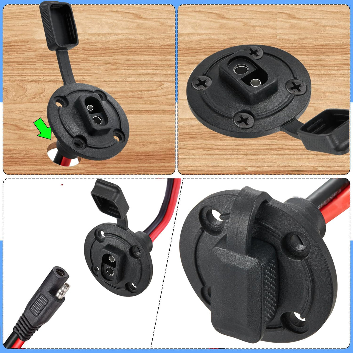 QOFOWIN mounting screws pack included for secure installation.