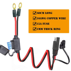 QOFOWIN SAE 2-pin quick disconnect ready for portable power.