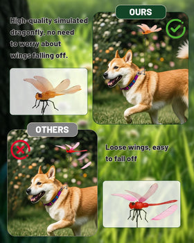 QOJH dragonfly garden stake enhances yard decor and pest deterrence.