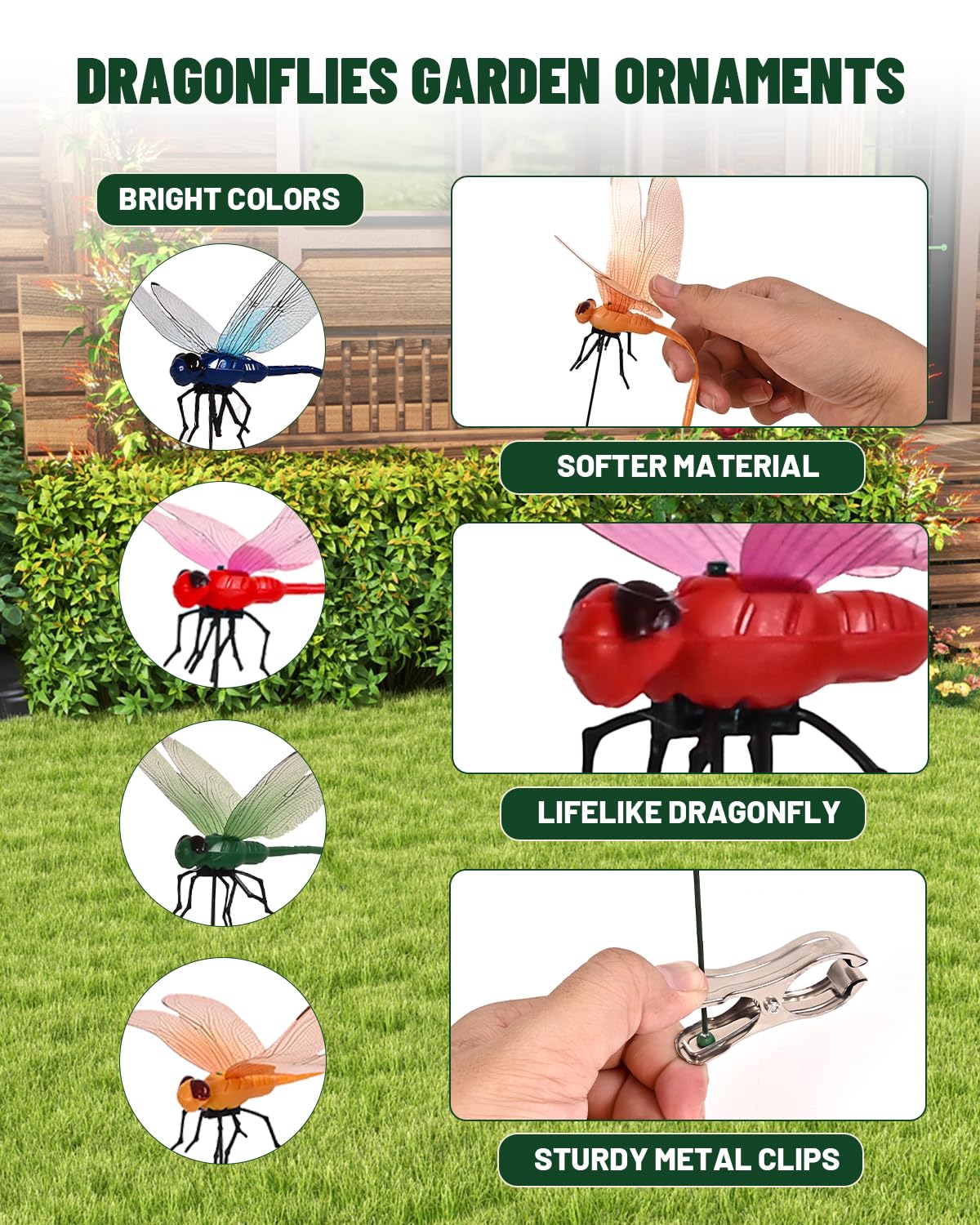 QOJH dragonfly wings are waterproof for rainy days.