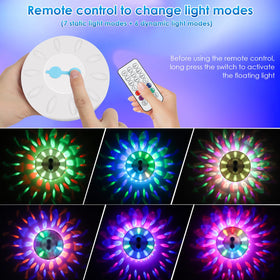 QOLNBY RGB dynamic light modes showcase vivid color shifts for parties