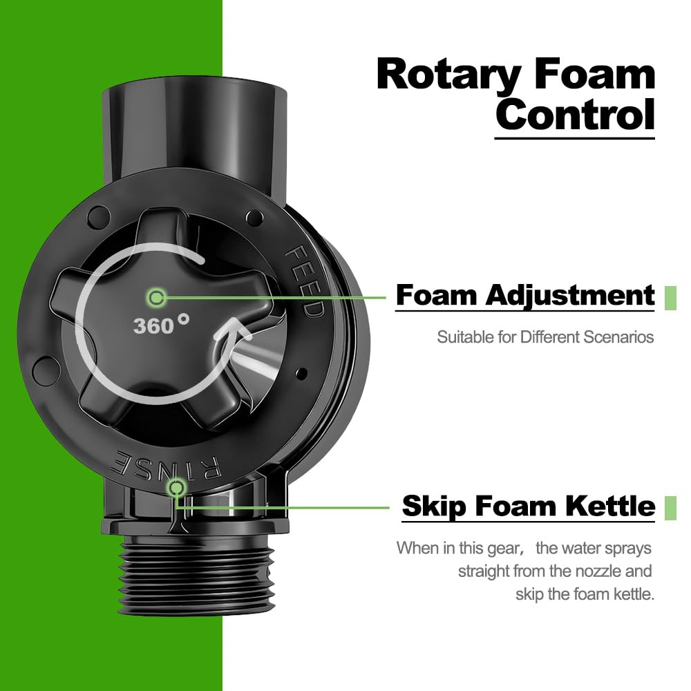 QonSaSiao brass nozzle construction emphasizes robust cleaning power