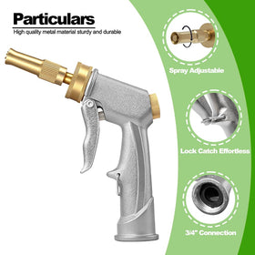 QonSaSiao metal handle soap spray attached for durable outdoor cleaning