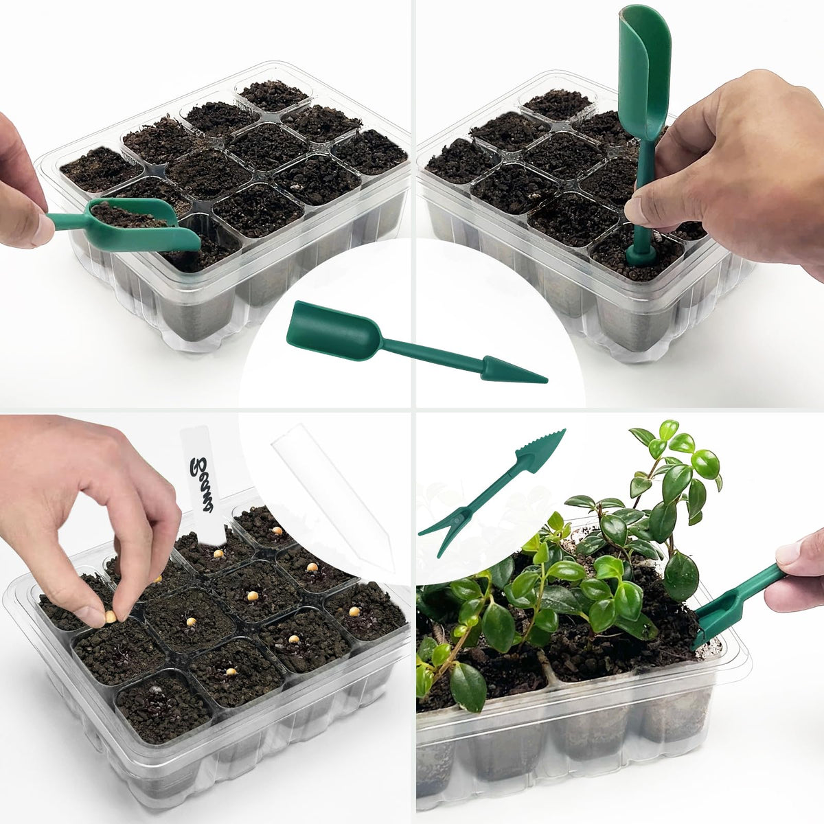 Qoolife greenhouse propagator station enables efficient home seed starting