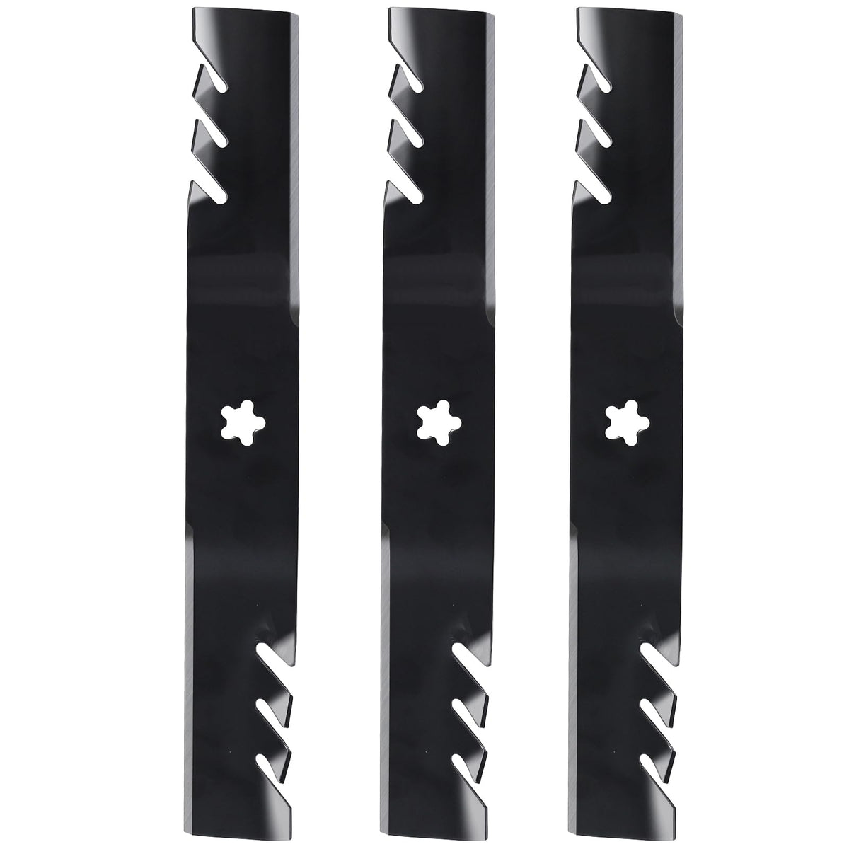 Qopaw blades kit facilitates easy installation on compatible 54 deck mowers.