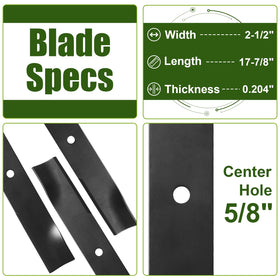 Qopaw blades for Dixie Chopper 52X, direct OEM replacement.