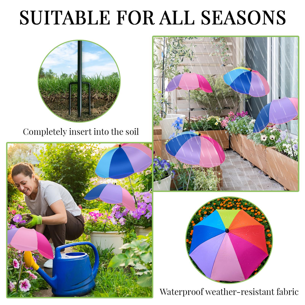 QOQIBU Versatile shade for pots, beds, and patios