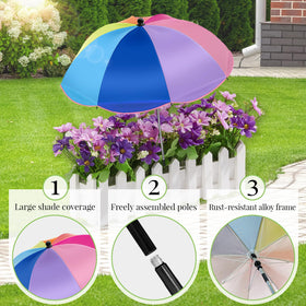 QOQIBU Rust-resistant alloy frame ensures durable outdoor shade