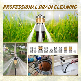 Qoroos jetter kit works with most pressure washers and hoses