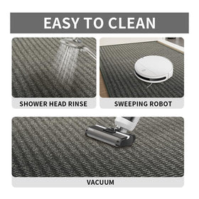 QQL doormat uses durable polyester to absorb moisture quickly.