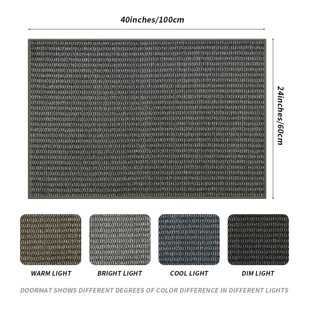 QQL indoor doormat lies flat under doors; low-profile for smooth door operation.