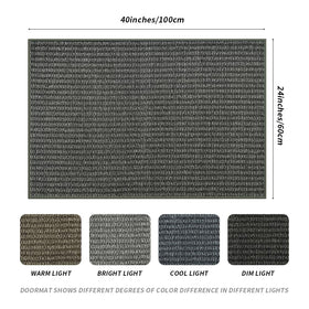 QQL indoor doormat lies flat under doors; low-profile for smooth door operation.