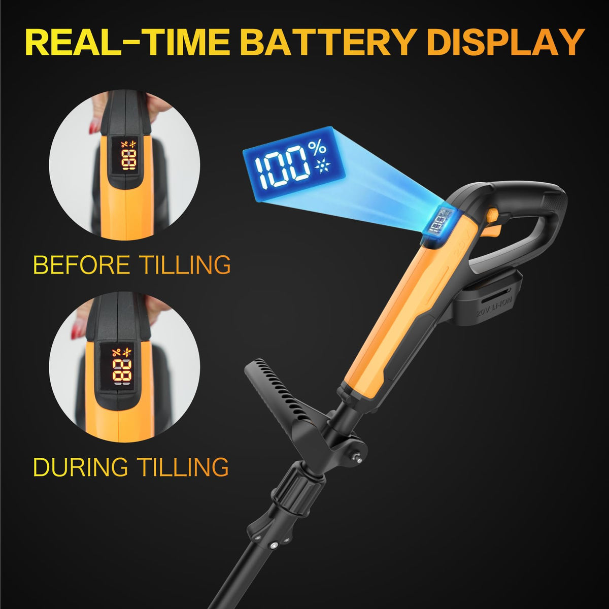 Qrachic cordless operation enables flexible garden work without cords.