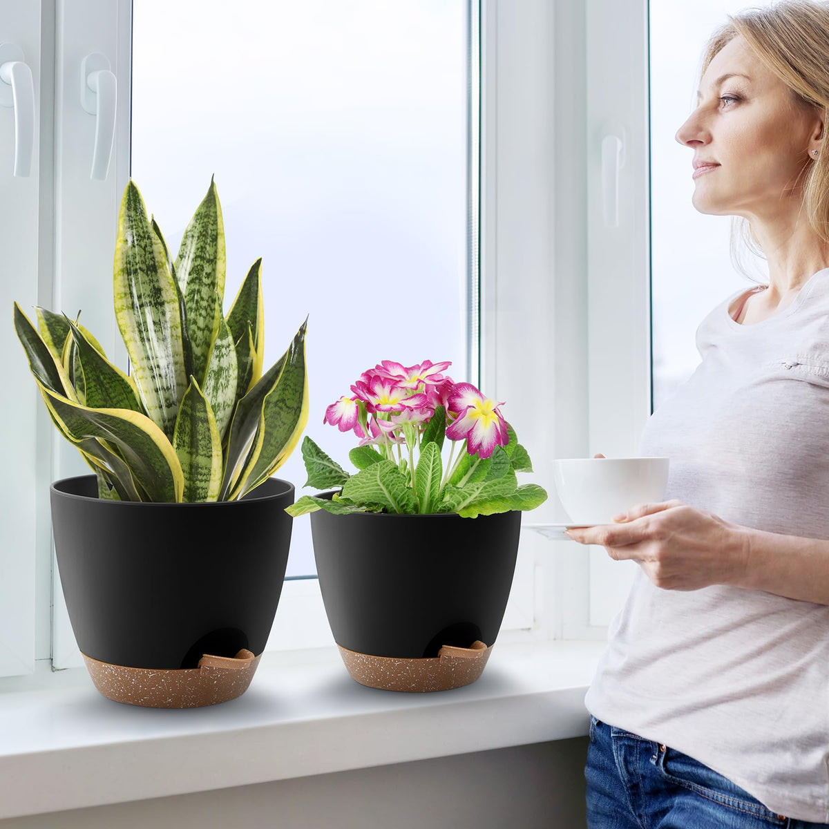 QRRICA matte-finish planters add modern style to spaces