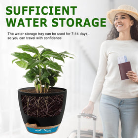 QRRICA set of three planters for versatile mixed-plant displays