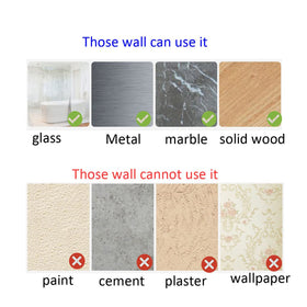 QRWT easy-install clip for glass, metal, marble walls