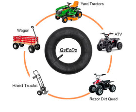 QsEzDo dual-wheel use on yard carts demonstrates versatility