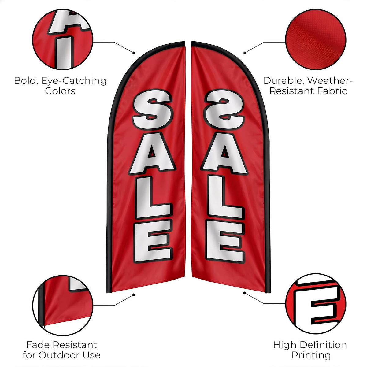 QSUM outdoor storefront display stands out during events and promotions.