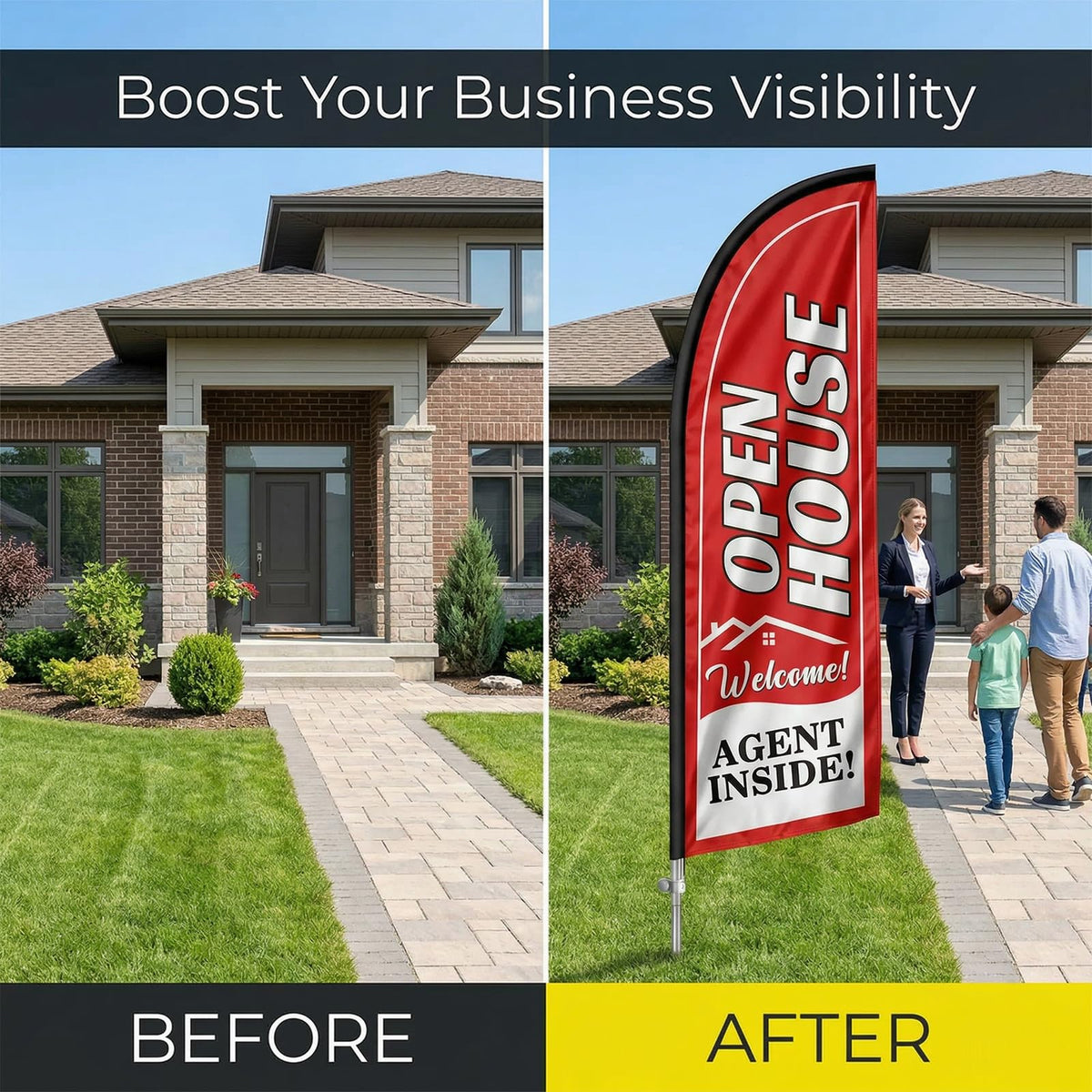 QSUM carry bag for flag kit simplifies transport between listings.