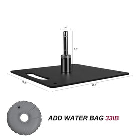 QSUM rotating spindle 360° swivel enables flag to spin smoothly.