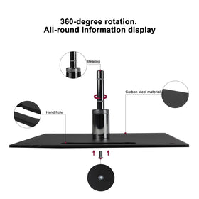 QSUM weather-resistant iron base stays steady in rain or sun.