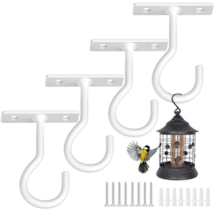 QTJUST ceiling hooks for hanging plants with a compact, space-saving design.