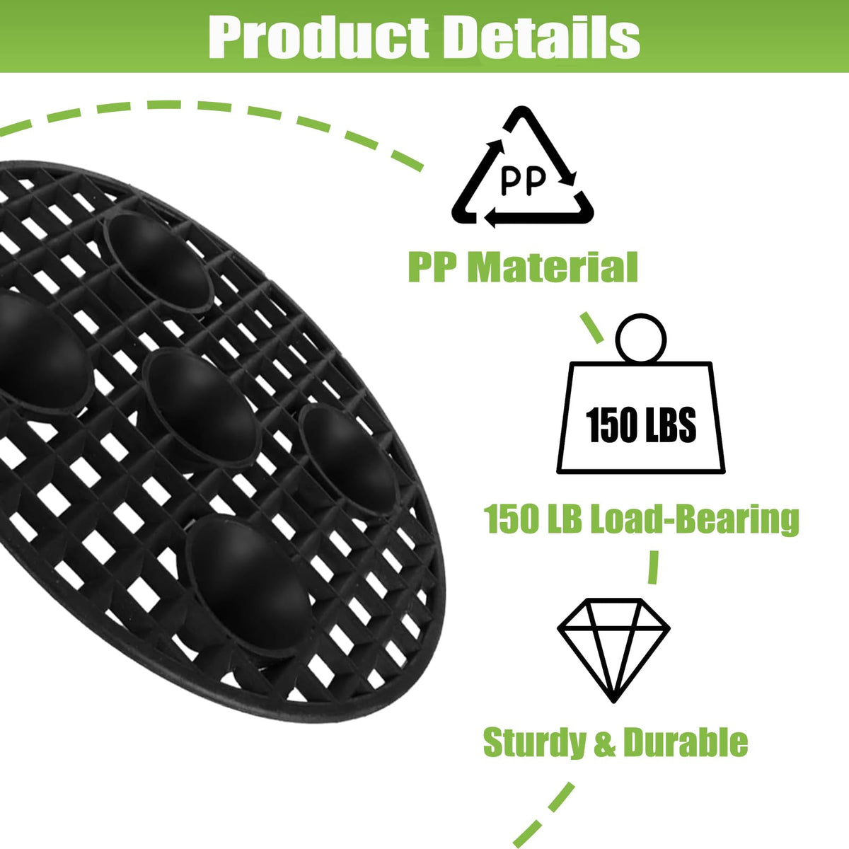 QTLCOHD plant elevator diameter 30 cm provides balanced height for stable pot placement