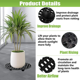 QTLCOHD plant elevators reveal durable PP design built for all-weather garden use