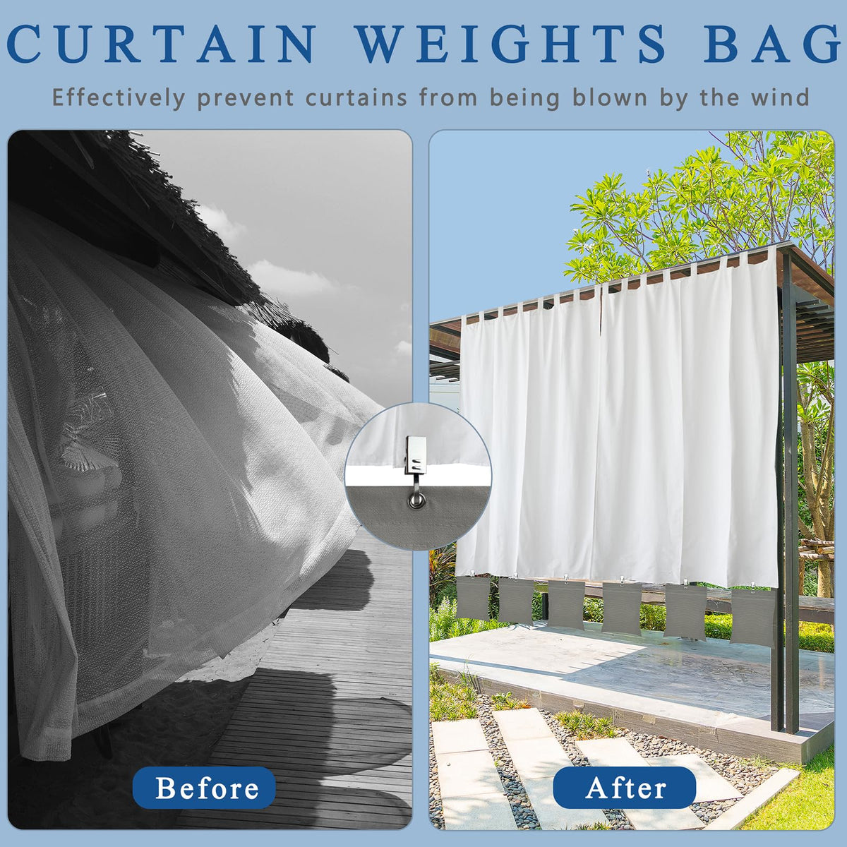 QTRQTR gazebo and pergola wind stabilizers in action