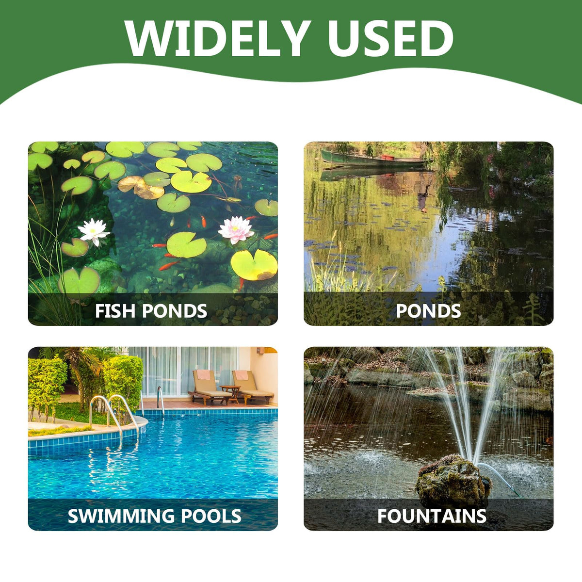 Quacc filter bag for pond fountain pumps in outdoor water features