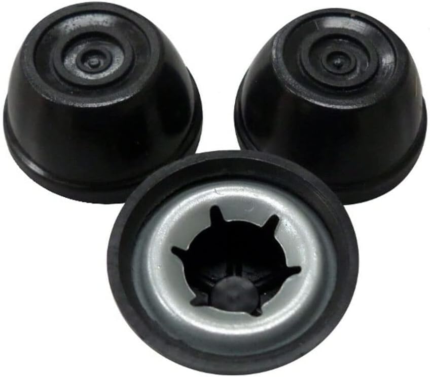 Quadrapoint Weber hub cap close-up shows stainless steel durability for outdoor grills