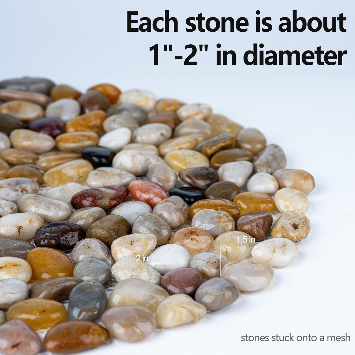 Qualdout soil-friendly gaps allow drainage between stones