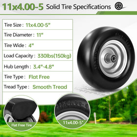 Centered hub length options from 3.4 to 4.8 inches