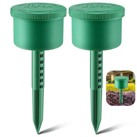 Qualirey ant bait station closeup of lid, ideal for pet-safe outdoor use.