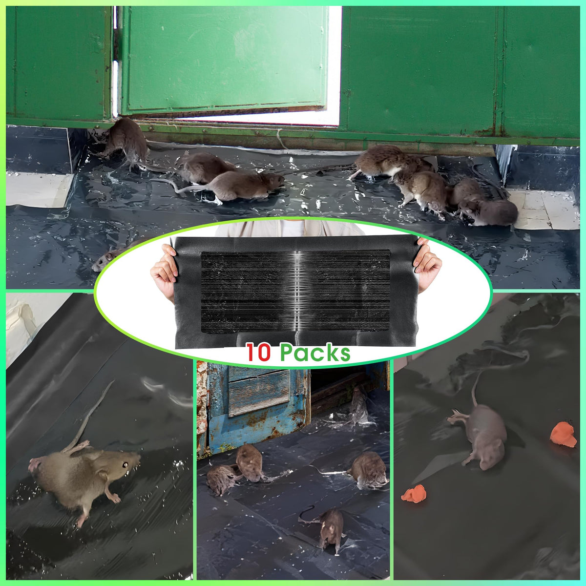 Qualirey large glue trap features thick back fabric to reduce slippage.
