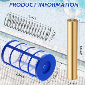 Qualirey basket screen for solar pool, helps filter debris during ionization