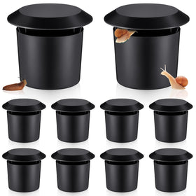 Qualirey beer trap for snails with lid, ideal for garden snail control.