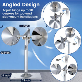 Qualirey bird deterrent made of outdoor-grade aluminum for longevity.