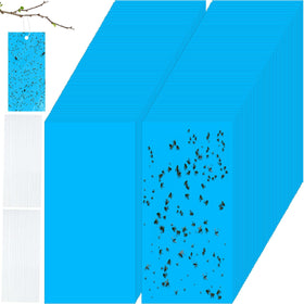 Qualirey blue sticky traps pack front view ideal for indoor plant care.